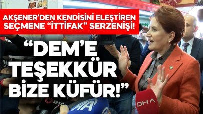 Akşener'den "ittifak" eleştirisine yanıt: DEM’e teşekkür, bize küfür!
