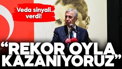 Mansur Yavaş, "Rekor oyla kazanıyoruz" dedi, veda sinyali verdi