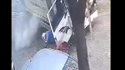 Feci kaza! Yokuş aşağı giden kamyonun altında kaldı…