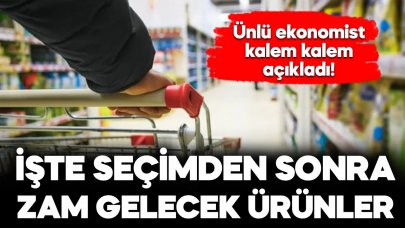 Ünlü ekonomist, seçimden sonra zam gelecek ürünleri açıkladı!