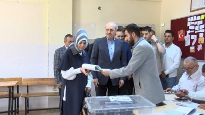 TBMM Başkanı Numan Kurtulmuş oyunu kullandı