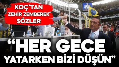 Ali Koç'tan zehir zemberek açıklamalar