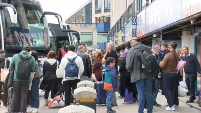 Otogarda bayram yoğunluğu devam ediyor