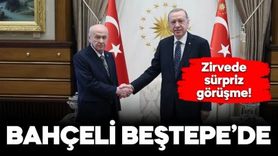 Erdoğan ile Bahçeli Beştepe'de görüştü