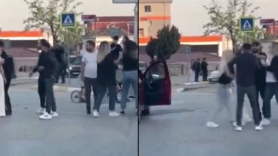 Trafikte iki kadın sürücü arasında kavga: O anlar böyle görüntülendi