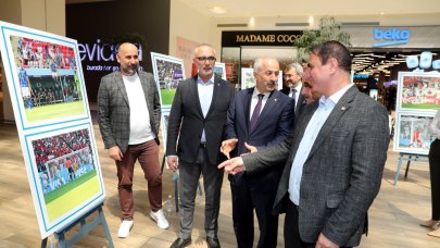 'Dünya Futbolunun Yıldızları Fotoğraf Sergisi' açıldı