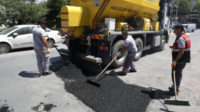Eyüpsultan’da asfalt ve kilit taşı yenileme çalışmaları devam ediyor