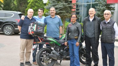 Motosikletiyle dünya turuna çıkan Hintli İstanbul'a ulaştı