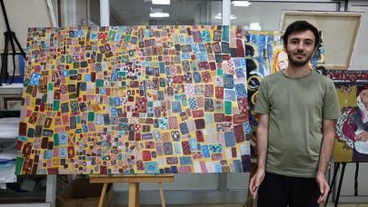 Otizmli Hamza’nın yağlı boya tabloları belediyenin sergisinde yer alacak