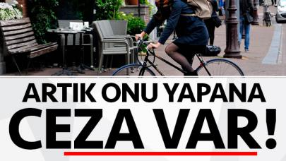 Bisiklet sürerken elektronik cihaz kullanana ceza geliyor