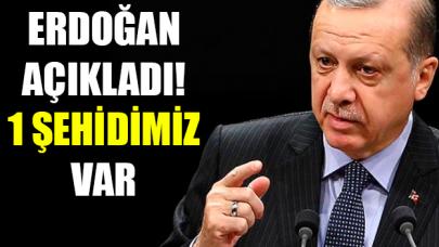 Erdoğan'dan şehit açıklaması!