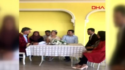 Depreme nikahta yakalandılar