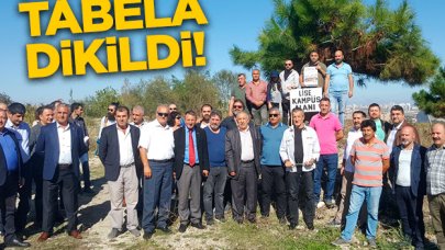 Özel tahsise tabela dikildi!