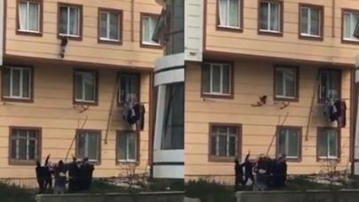 İstanbul'da inanılmaz olay! Pencereden düşen çocuğu havada yakaladılar