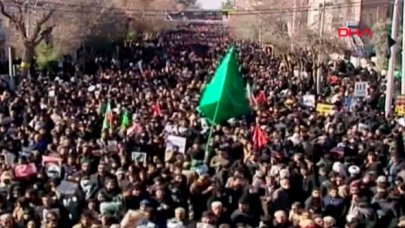 Süleymani için Kirman'da cenaze töreni