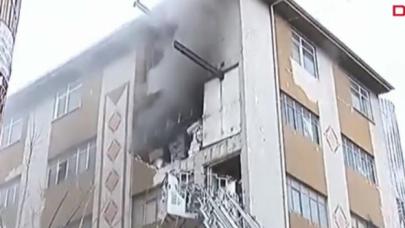 Güngören'de patlama sonrası yangın çıktı