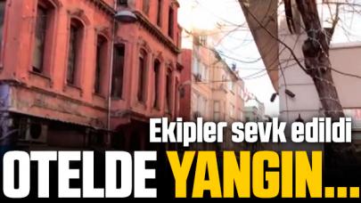 Eminönü'ndeki otelde yangın!