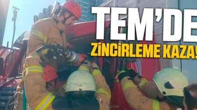 Esenyurt TEM'de zincirleme kaza