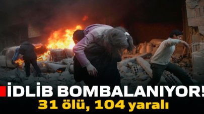 İdlib bombalanıyor!  Onlarca ölü ve yaralı var...