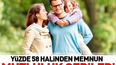 Yüzde 58 halinden memnun