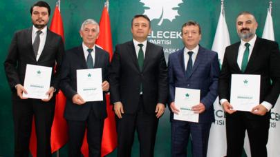 Gelecek Partisi'nde dört başkan mazbatasını aldı