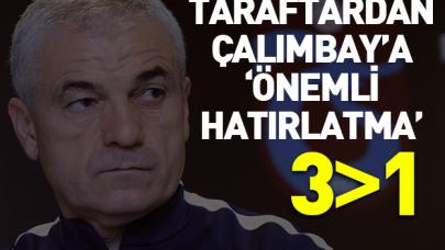 Trabzonspor taraftarından Çalımbay'a 'önemli hatırlatma'