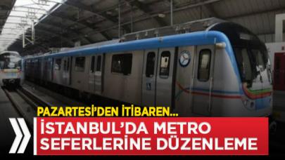 Metro seferleri Pazartesi'den itibaren 21.00'e kadar yapılacak