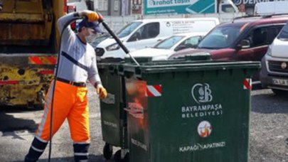 Konteynerler yıkanıyor