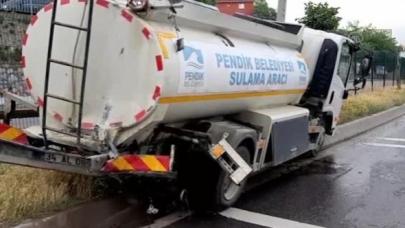 Pendik'te korkunç kaza: Otobüs ile tanker çarpıştı, 9 yaralı