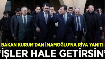 Bakan Kurum'dan İmamoğlu'na Riva yanıtı: Tavsiyemiz, arıtma tesislerini işler hale getirsin