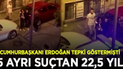 Erdoğan'ın tepki gösterdiği kadına şiddet olayı şüphelisi Nazir İlgin'e 5 ayrı suçtan 22,5 yıl