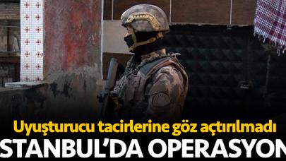İstanbul'da uyuşturucu  tacirlerine operasyon! Çok sayıda gözaltı var