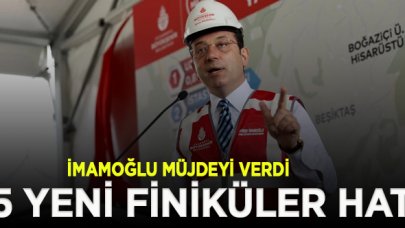 İmamoğlu müjdeyi verdi: 5 yeni finiküler hat geliyor