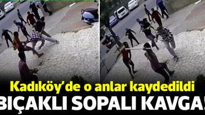 Kadıköy'de bıçaklı sopalı kavga