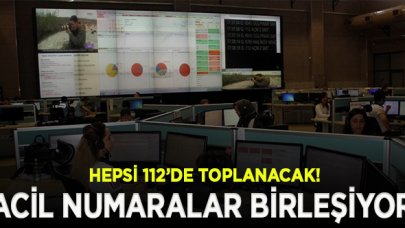 Tüm acil çağrı numaraları 112'de birleştirilecek