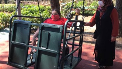 Engelli çocuklara 'engelsiz park'