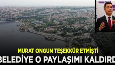 Murat Ongun teşekkür etti, AK Partili belediye o paylaşımını sildi