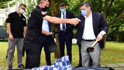 Afet eğitim parkına ziyaret