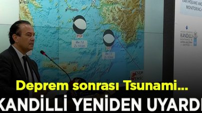 Kandilli Müdürü Haluk Özener'den deprem sonrası Tsunami olasılığı yüzde yüze yakın!