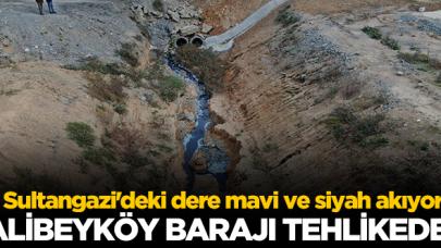 Sultangazi'deki dere mavi ve siyah akıyor; Alibeyköy Barajı'na ulaşıyor iddiası