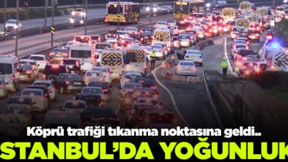 Köprüde trafik yoğunluğu