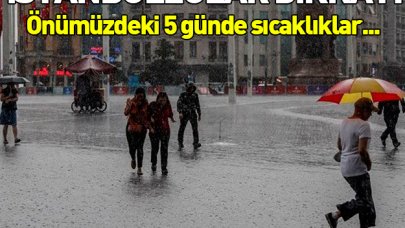 İstanbul'da hava nasıl olacak yağmur yağacak mı? 5 günlük hava durumu tahmini