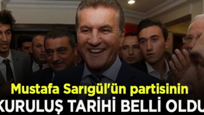 Mustafa Sarıgül'ün partisinin kuruluş tarihi belli oldu