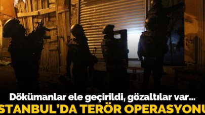 İstanbul'da 7 ilçeye terör operasyonu: 5 gözaltı var