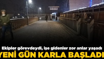 İstanbul yeni güne karla başladı
