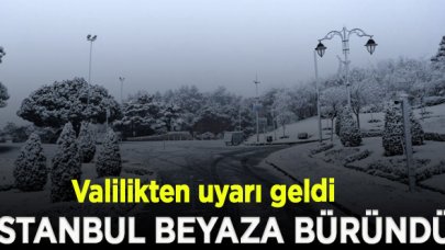 İstanbul kara kavuştu! Hafta sonu çok daha yoğun bir yağış bekleniyor