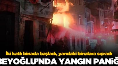 Beyoğlu'nda yangın paniği