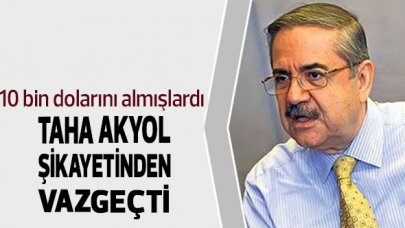 Taha Akyol dolandırıcılar hakkındaki şikayetinden vazgeçti