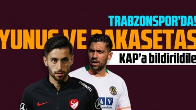 Anastasios Bakasetas ve Yunus Mallı Trabzonspor'da!