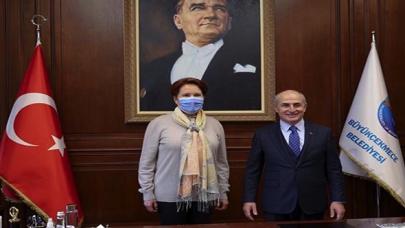 İyi Parti Lideri Akşener'den Büyükçekmece Belediye Başkanı Akgün'e ziyaret